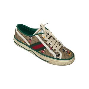 Gucci x Disney Mickey Mouse GG Supreme 1977 Tennis Sneakers Monogram 36+/6.5